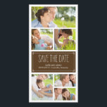 Simple Collage Save The Date Photo Cards<br><div class="desc">These chic and modern photo cards stylishly request your guests to save the date for your big day. Available in other colours (custom colour requests are welcome!).</div>