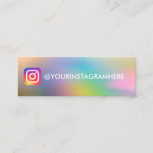 SIMPLE COLOR GRADIENT SOCIAL MEDIA Instagram Mini Business Card