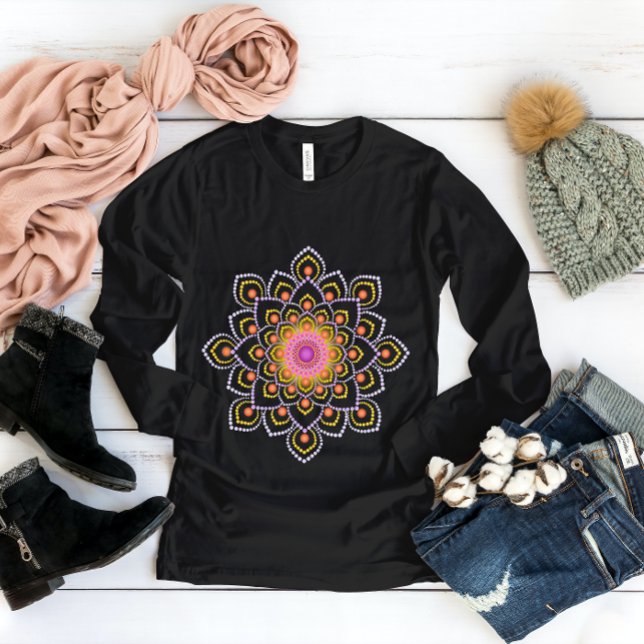 Simple Colorful Dot Mandala T-Shirt (Creator Uploaded)