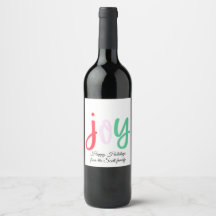 Simple colorful holiday Joy