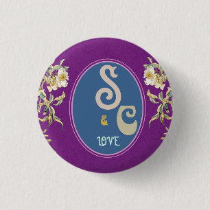 SIMPLE COLORFULL MODERN GIFT DAUGHTER SISTER MOM  3 CM ROUND BADGE