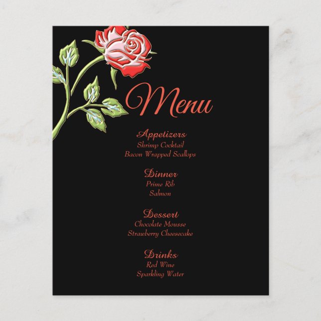 Simple Coloured Rose (Front)