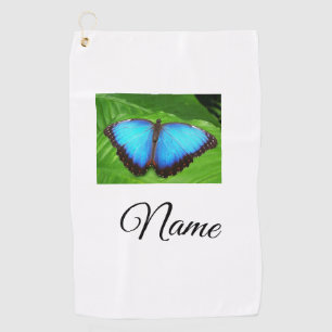 Simple colourful animal add name photo custom butt golf towel