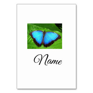 Simple colourful animal add name photo custom butt table number