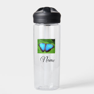 Simple colourful animal add name photo custom butt water bottle