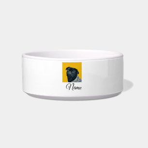 Simple colourful animal add name photo custom thro bowl