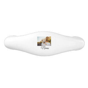 Simple colourful animal add name photo custom thro ceramic drawer pull