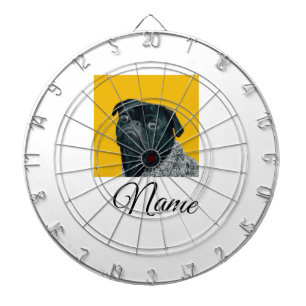 Simple colourful animal add name photo custom thro dartboard