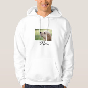 Simple colourful animal add name photo custom thro hoodie