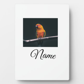 Simple colourful animal add name photo custom thro plaque