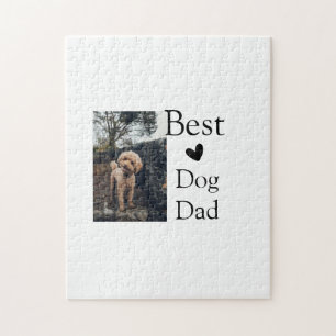 Simple colourful animal add name photo dog dad gif jigsaw puzzle