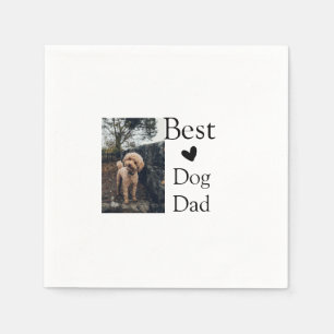 Simple colourful animal add name photo dog dad gif napkin