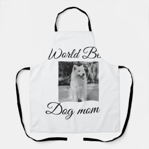 Simple colourful animal add name photo dog mum gif apron