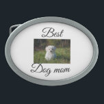Simple colourful animal add name photo dog mum gif belt buckle<br><div class="desc">Animal lover design</div>