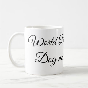Simple colourful animal add name photo dog mum gif coffee mug