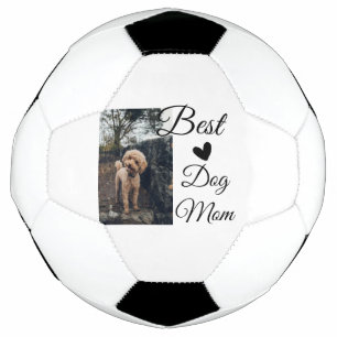Simple colourful animal add name photo dog mum gif soccer ball