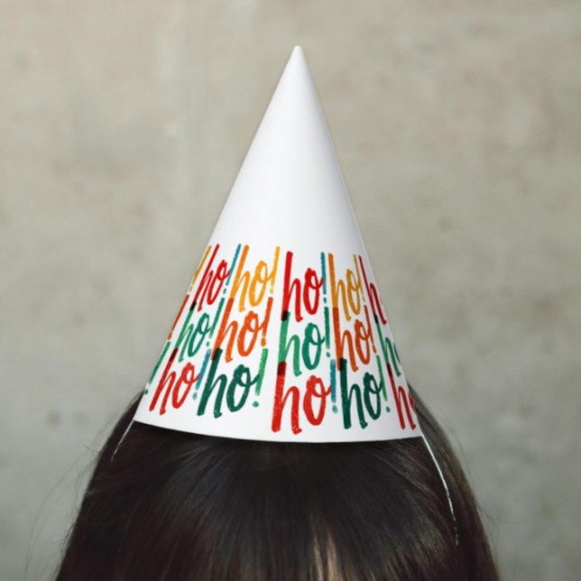 Simple Colourful Christmas Brush Paint Hand Script Party Hat (Creator Uploaded)