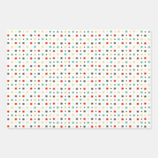 Simple Colourful Geometric Pattern Stylish Modern Wrapping Paper Sheet