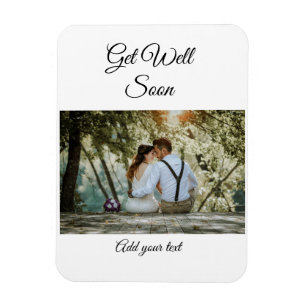 simple colourful minimal loving get well soon magnet