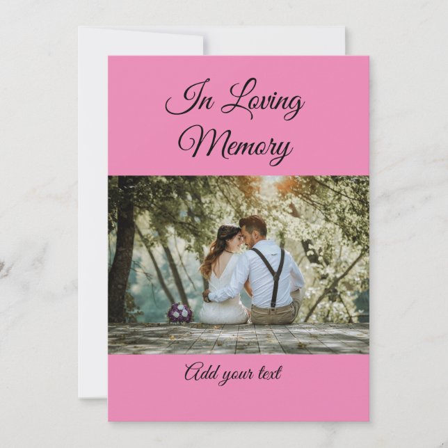 simple colourful minimal loving memory sympathy (Front)
