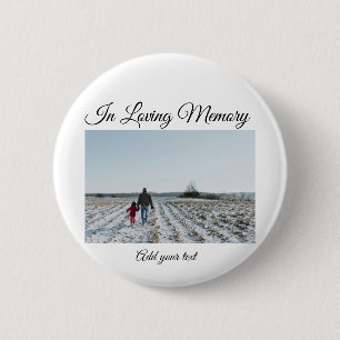 simple colourful minimal loving memory sympathy 6 cm round badge