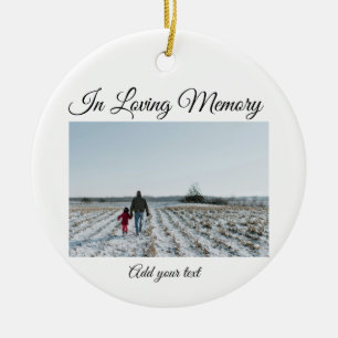 simple colourful minimal loving memory sympathy ceramic tree decoration