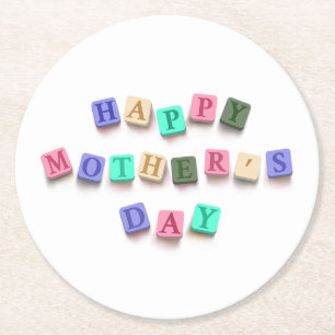 Simple Colourful Mother's Day Tiles   Coaster