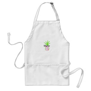 Simple colourful pineapple add name minimal custom standard apron