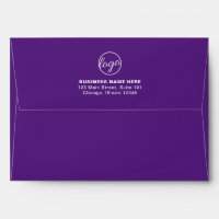 Simple Company Branding Business Logo Purple