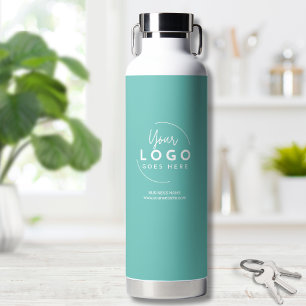 Simple Company Business Logo Water Bottle