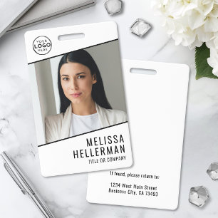 Simple Company Logo Employee ID Badge