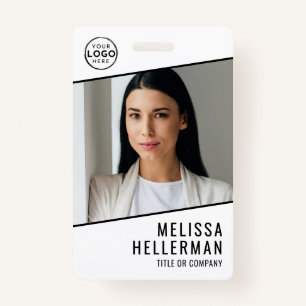 Simple Company Logo Employee ID ID Badge