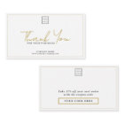 Simple Company Logo Promo Code Gold Thank You