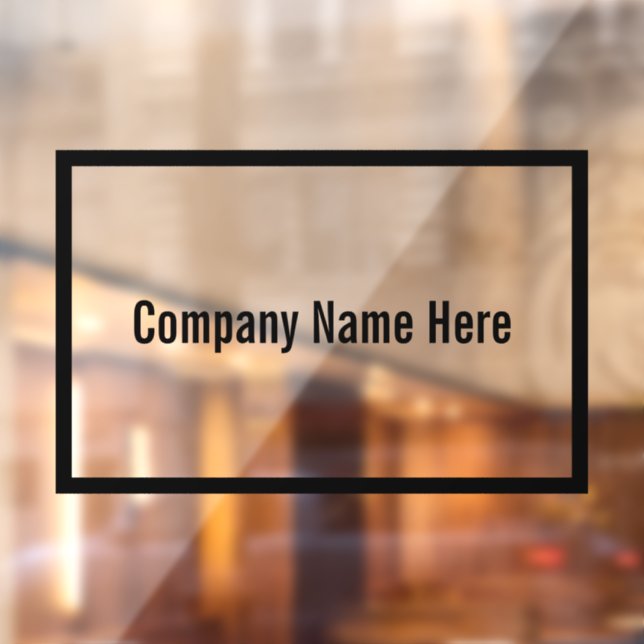 Simple Company Name Here Black Text Template (Sheet 2)