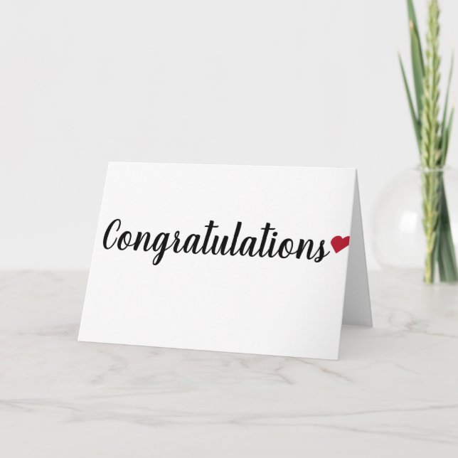 Simple Congratulations Card (Front)