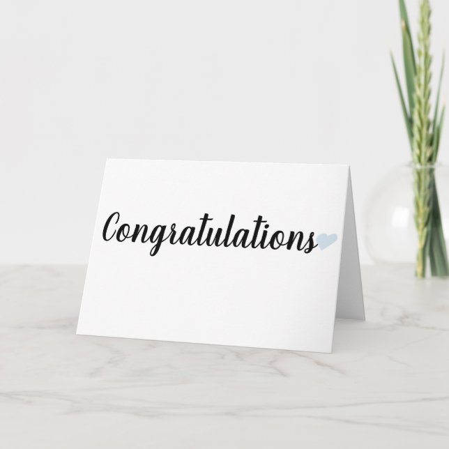 Simple Congratulations Card (Front)