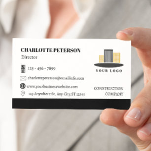 Simple Construction Business Card