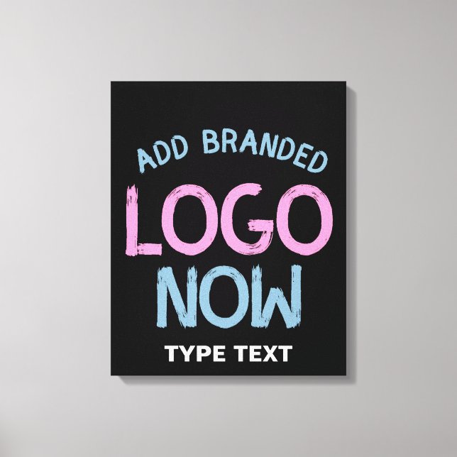SIMPLE CONTEMPORARY CLEAN BLACK FASHIONABLE CLIENT CANVAS PRINT (Front)
