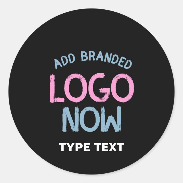 SIMPLE CONTEMPORARY CLEAN BLACK FASHIONABLE CLIENT CLASSIC ROUND STICKER (Front)