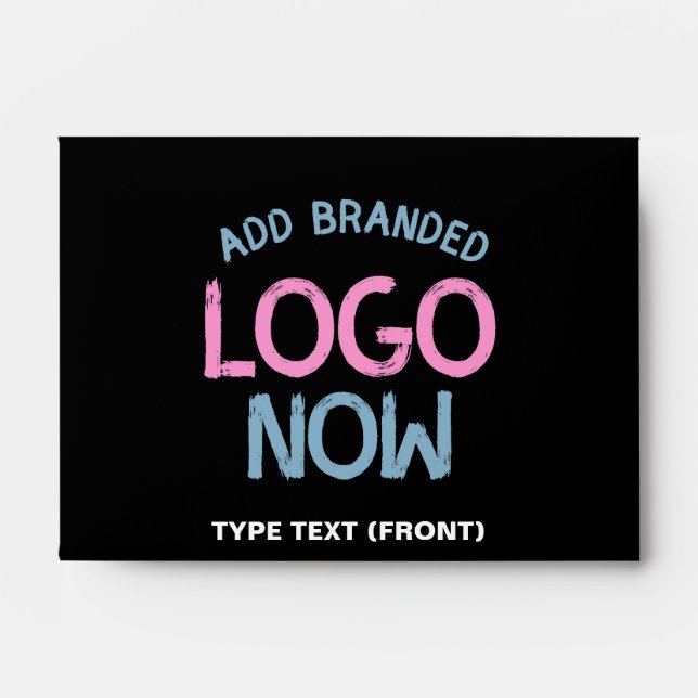 SIMPLE CONTEMPORARY CLEAN BLACK FASHIONABLE CLIENT ENVELOPE (Front)