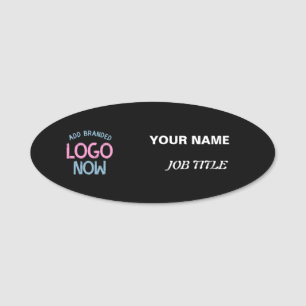 SIMPLE CONTEMPORARY CLEAN BLACK FASHIONABLE CLIENT NAME TAG