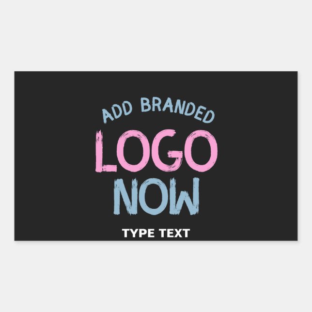 SIMPLE CONTEMPORARY CLEAN BLACK FASHIONABLE CLIENT RECTANGULAR STICKER (Front)