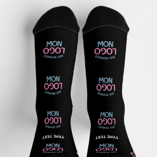 SIMPLE CONTEMPORARY CLEAN BLACK FASHIONABLE CLIENT SOCKS