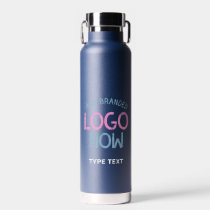 SIMPLE CONTEMPORARY CLEAN NAVY BLUE FASHION CLIENT WATER BOTTLE
