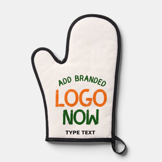 SIMPLE CONTEMPORARY CLEAN WHITE FASHIONABLE CLIENT OVEN MITT (Front)