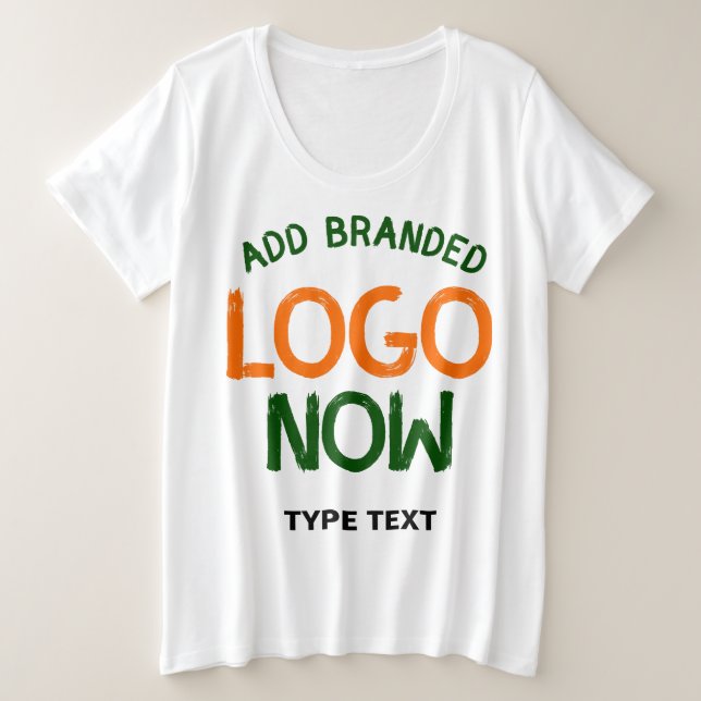 SIMPLE CONTEMPORARY CLEAN WHITE FASHIONABLE CLIENT PLUS SIZE T-Shirt (Design Front)