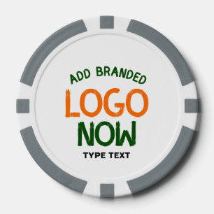 SIMPLE CONTEMPORARY CLEAN WHITE FASHIONABLE CLIENT POKER CHIPS