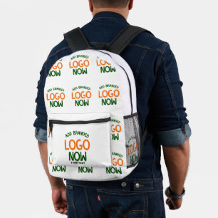 SIMPLE CONTEMPORARY CLEAN WHITE FASHIONABLE CLIENT PRINTED BACKPACK