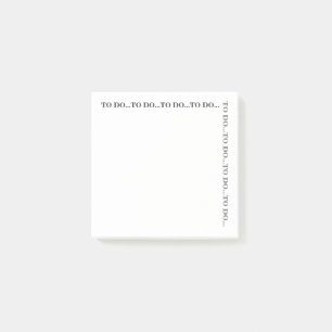 Simple Cool Grey White To do list Post-it Notes