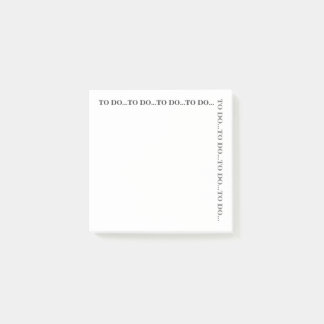 Simple Cool Grey White To do list Post-it Notes